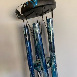 Hand painted one of a kind wind chime. New